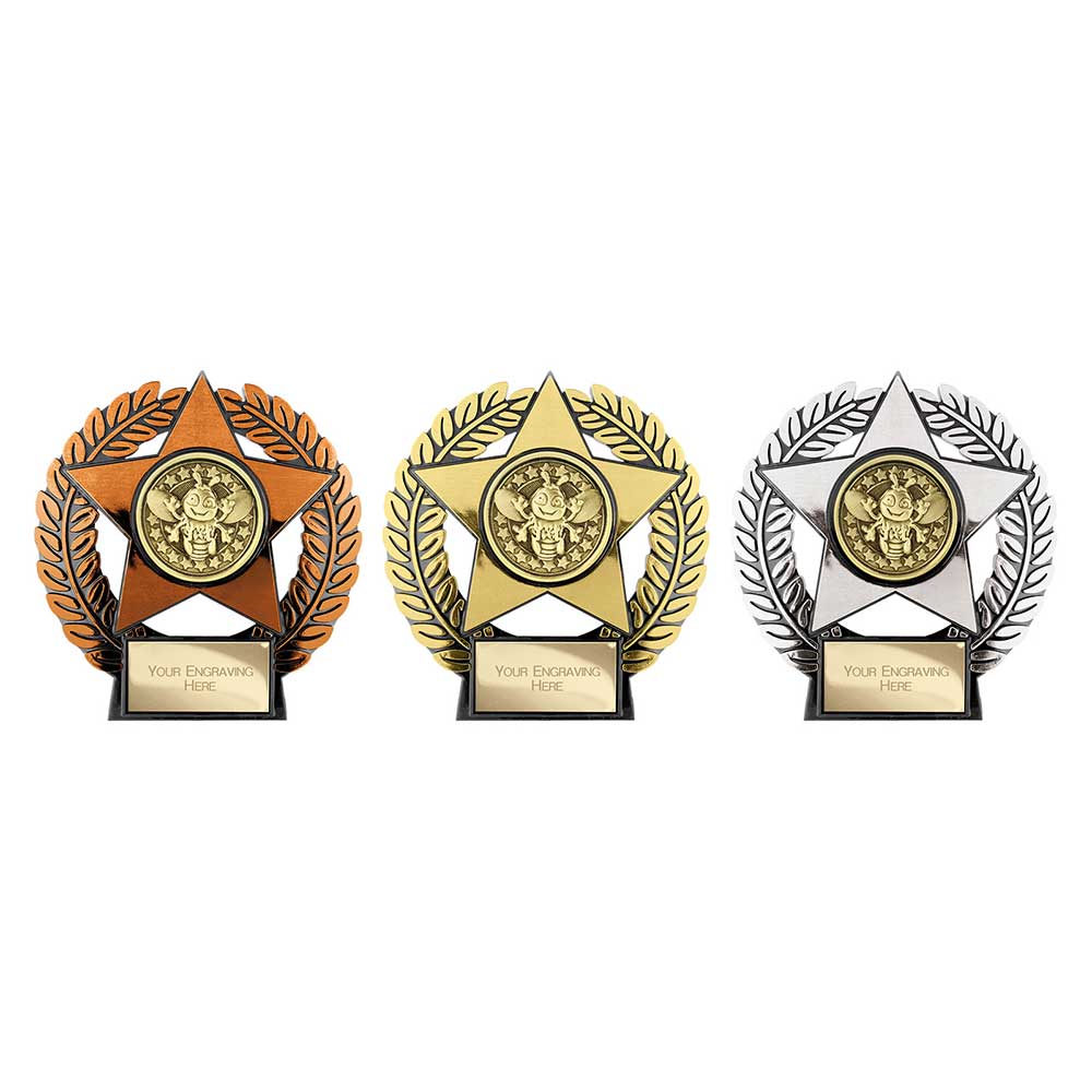 Emperor Star Bee Plaque Gold 120mm