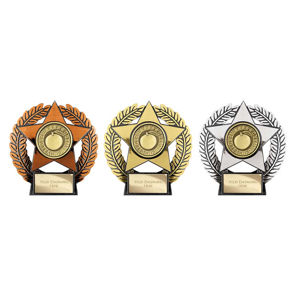 Emperor Star Head Teacher Plaque Gold 120mm