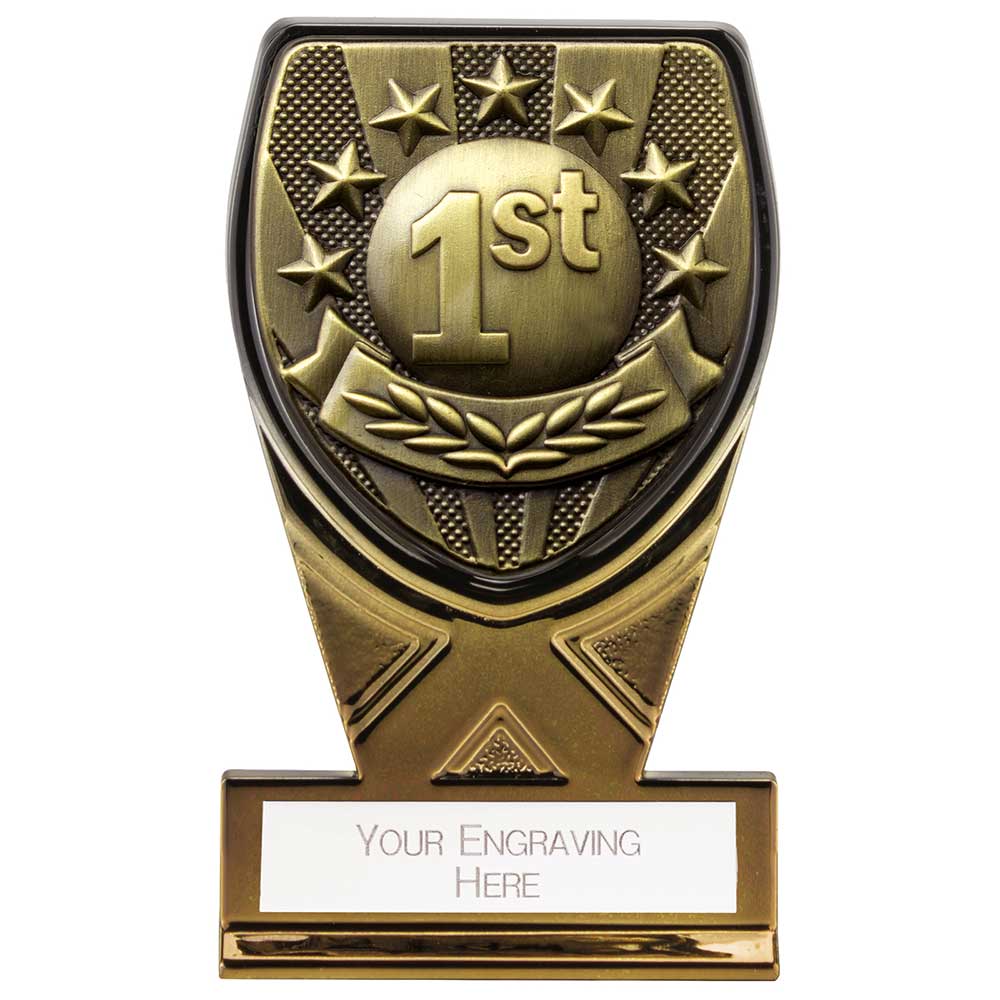 Fusion Cobra 1st Place Plaque Award Black & Gold 110mm