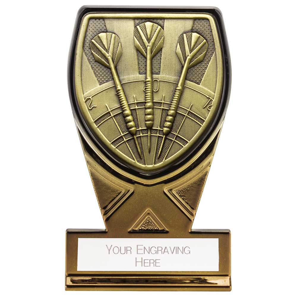 Fusion Cobra Darts Plaque Award Black & Gold 110mm