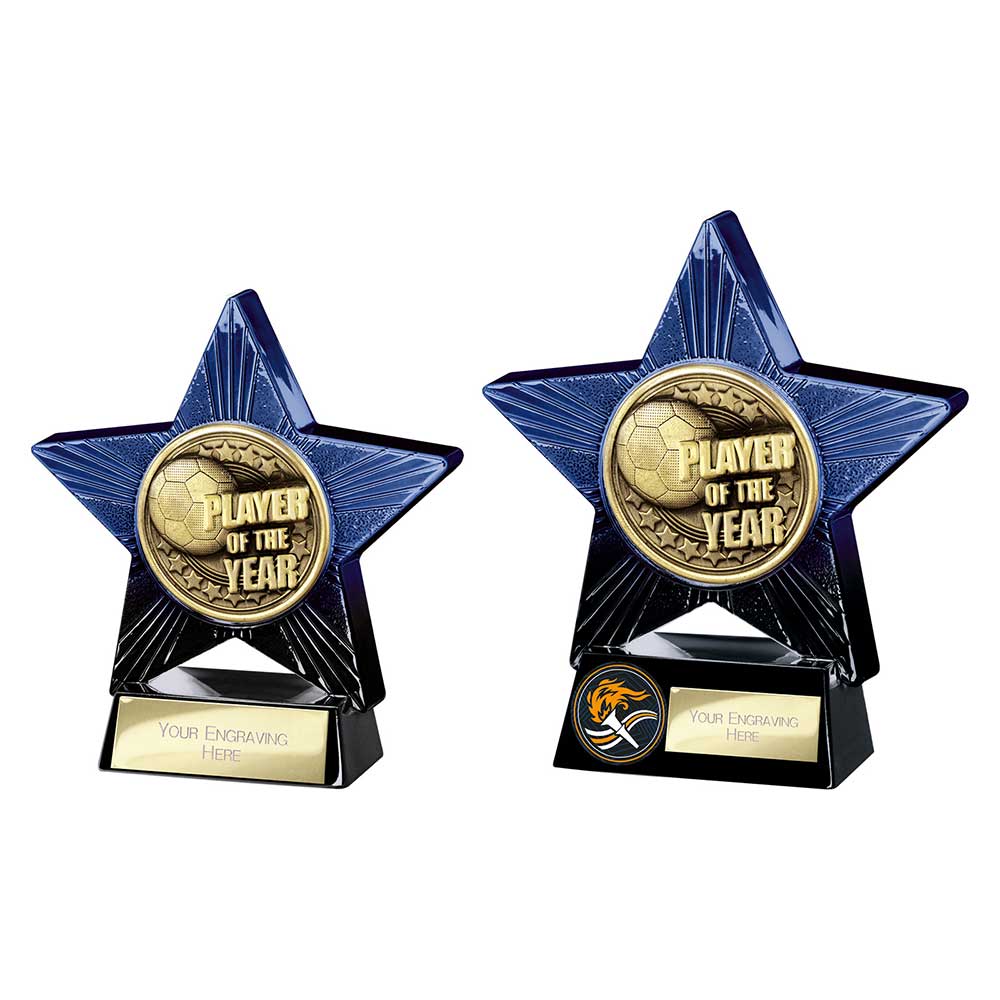 Superstar Player of Year Award Blue & Black 110mm