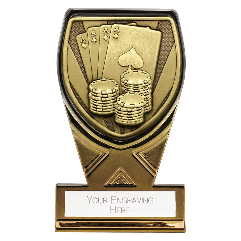 Fusion Cobra Cards Plaque Award Black & Gold 110mm