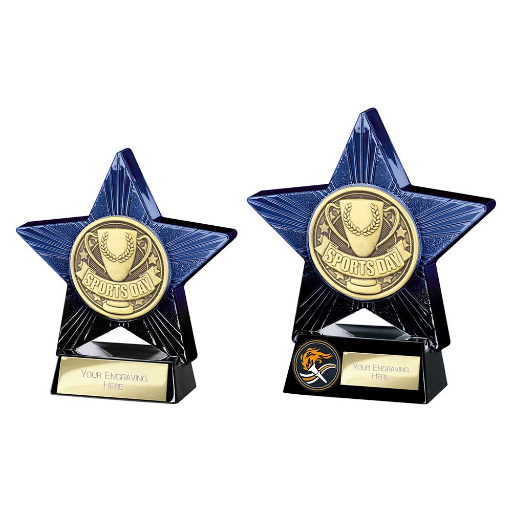 Superstar Sports Day Award Blue & Black 110mm