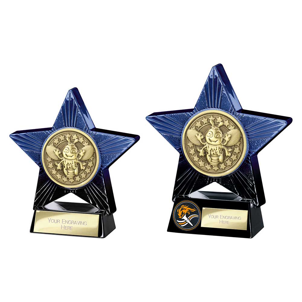 Superstar Bee Award Blue & Black 110mm