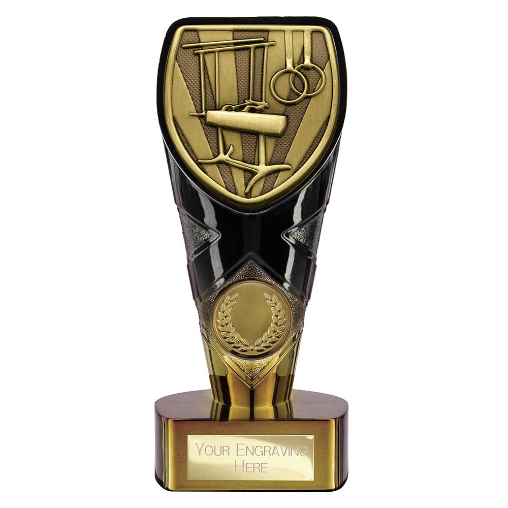 Fusion Cobra Gymnastics Award Black & Gold 150mm
