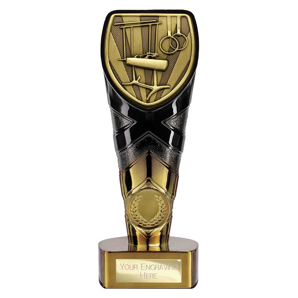 Fusion Cobra Gymnastics Award Black & Gold 175mm