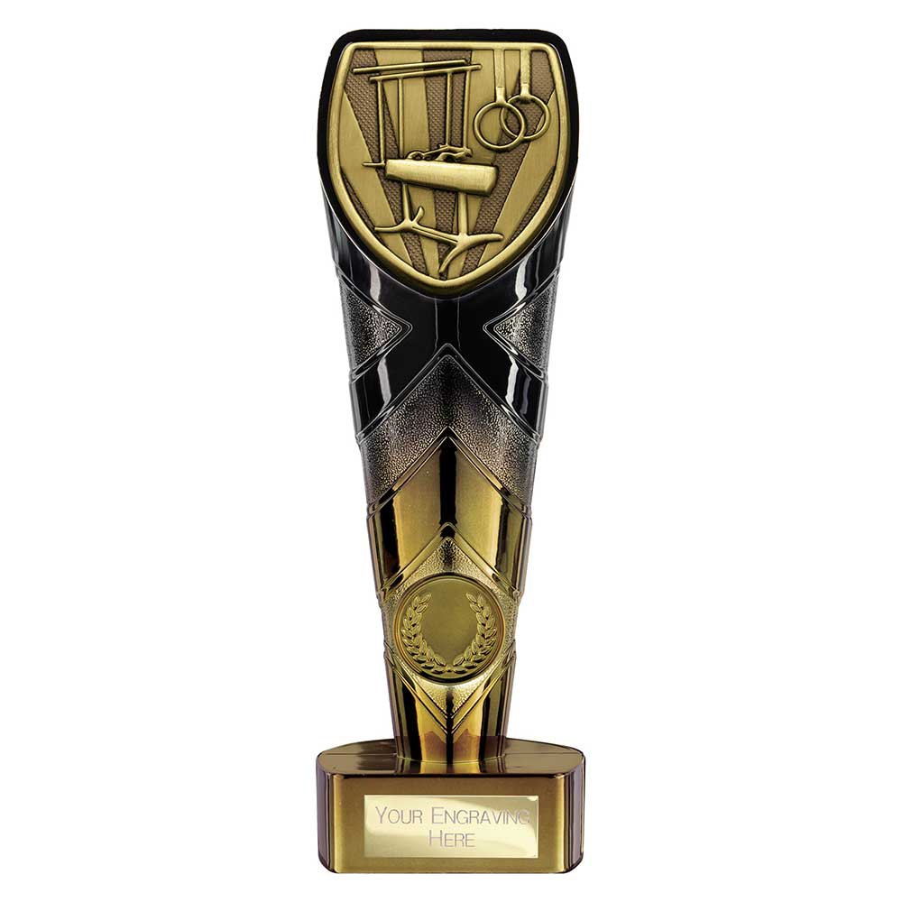Fusion Cobra Gymnastics Award Black & Gold 200mm