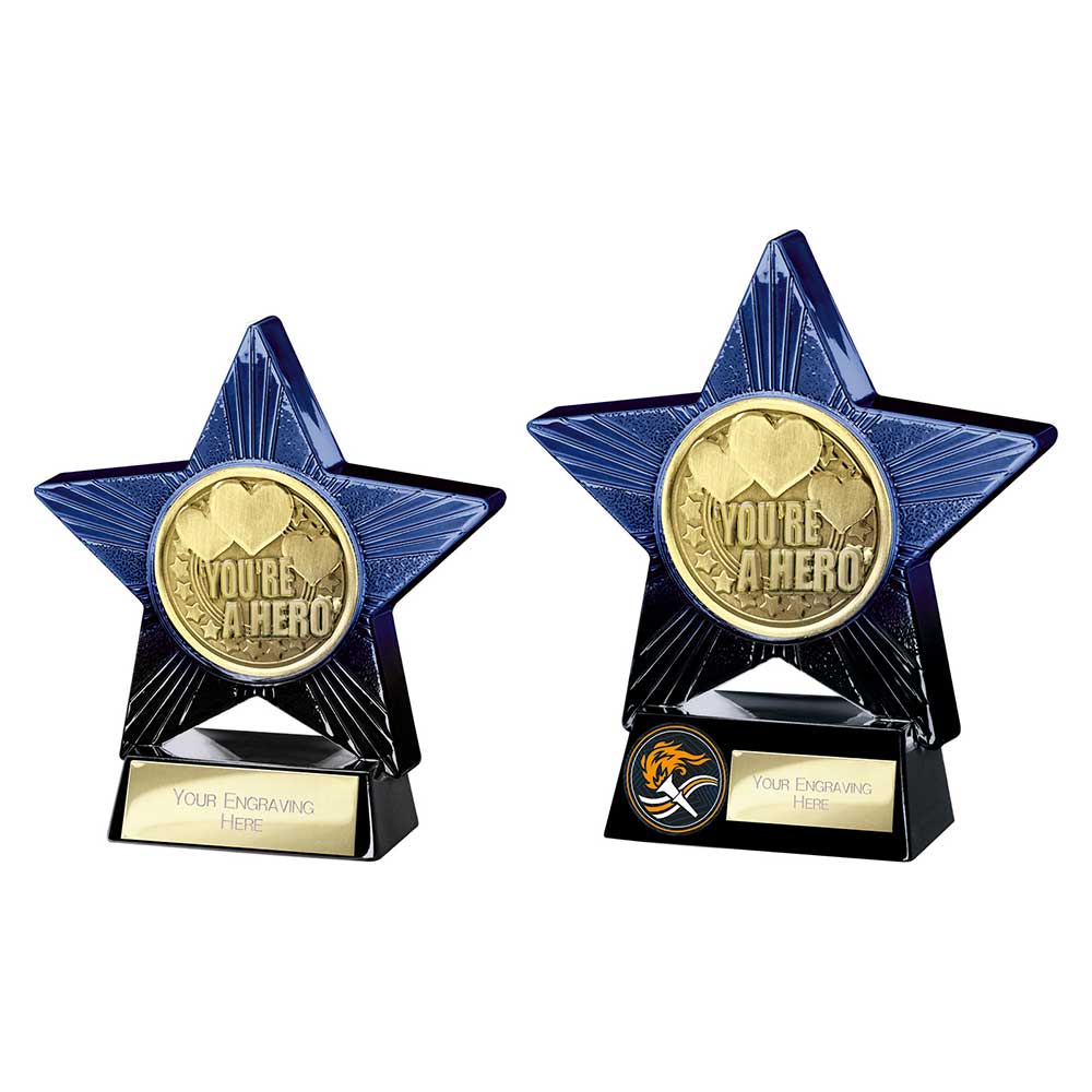Superstar You're a Hero Award Blue & Black 110mm