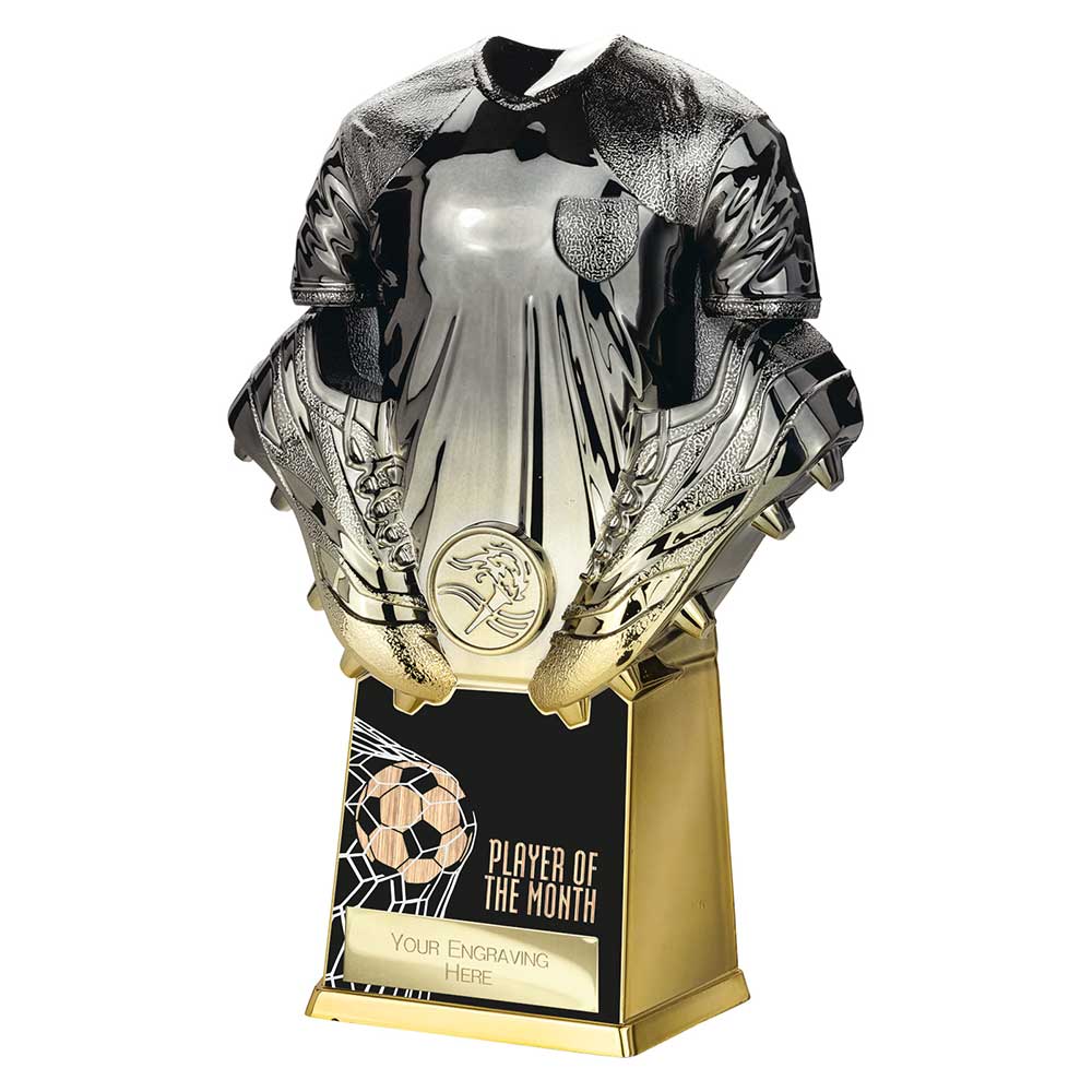 Invincible Shirt Player of Month Award Gunmetal to Gold 220mm