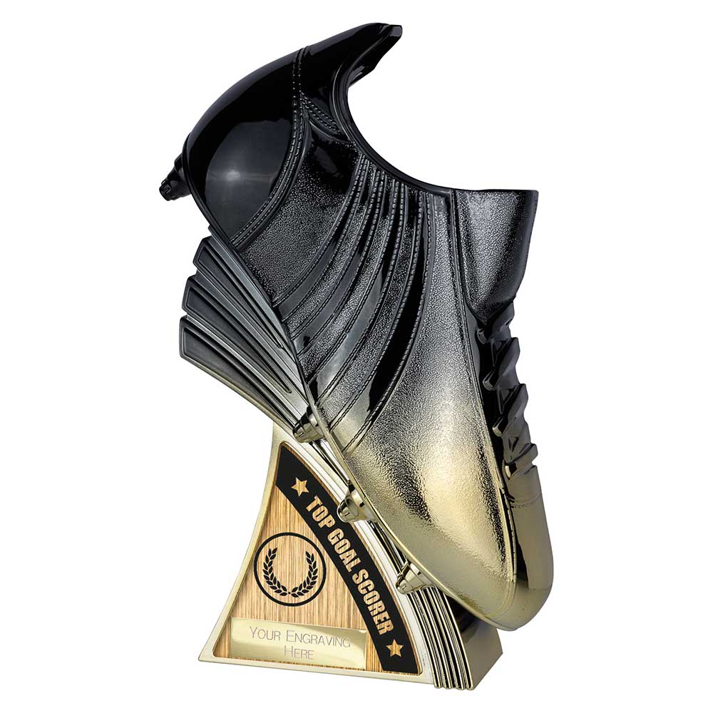 Power Boot Heavyweight Top Goal Scorer Carbon Black to Gold 230mm