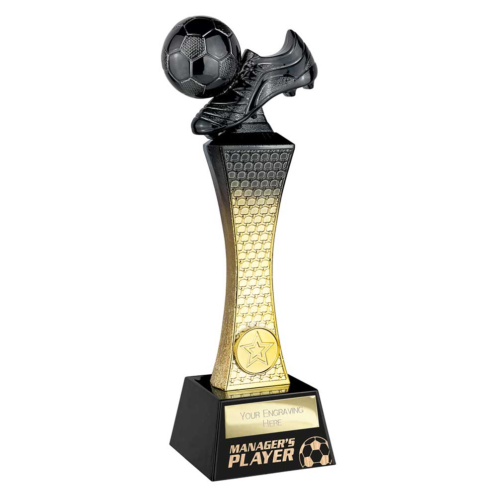 Raider Football Managers Player Award Carbon Black & Gold 260mm
