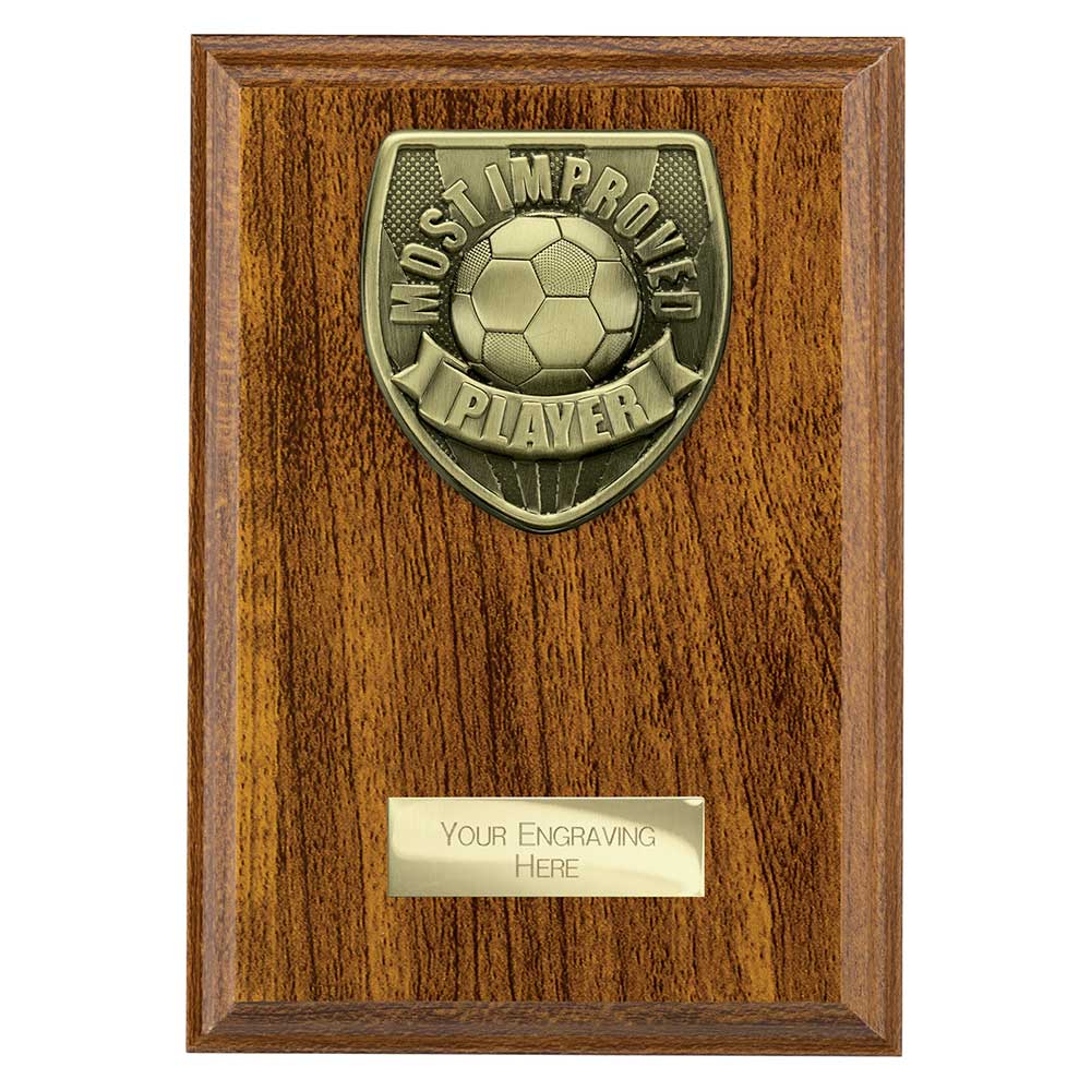 Cobra Plaque Most Improved Player Award Walnut 175mm