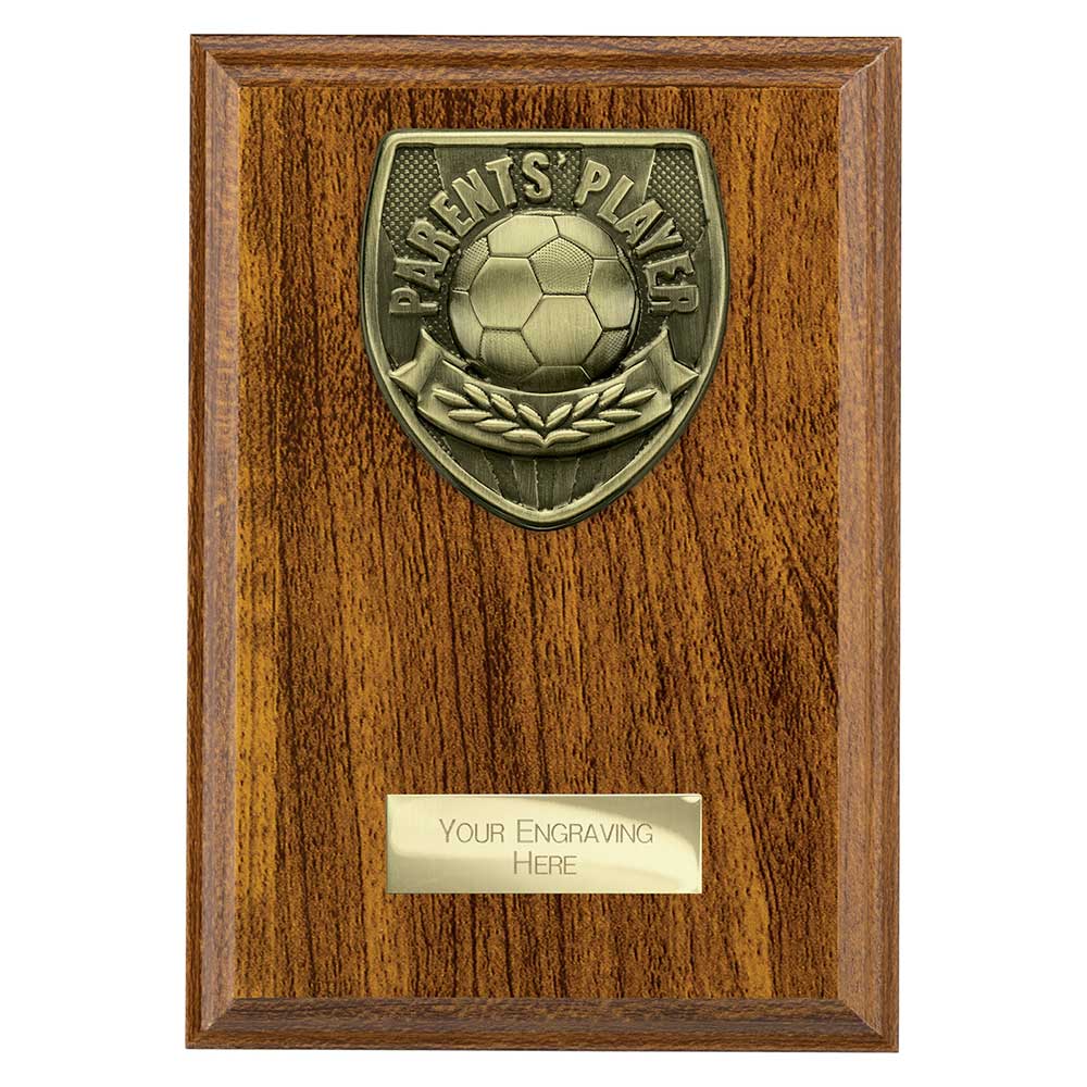 Cobra Plaque Parents Player Award Walnut 175mm