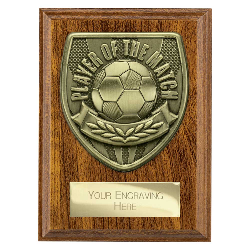 Cobra Plaque Player of Match Award Walnut 125mm