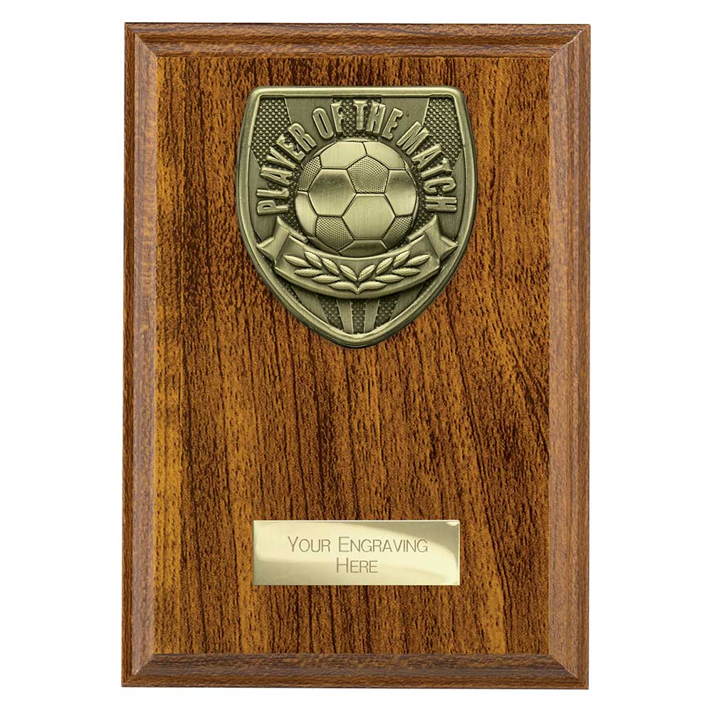 Cobra Plaque Player of Match Award Walnut 175mm