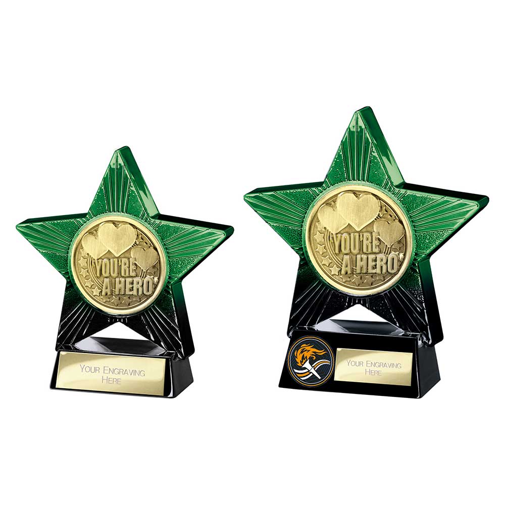 Superstar You're a Hero Award Green & Black 140mm