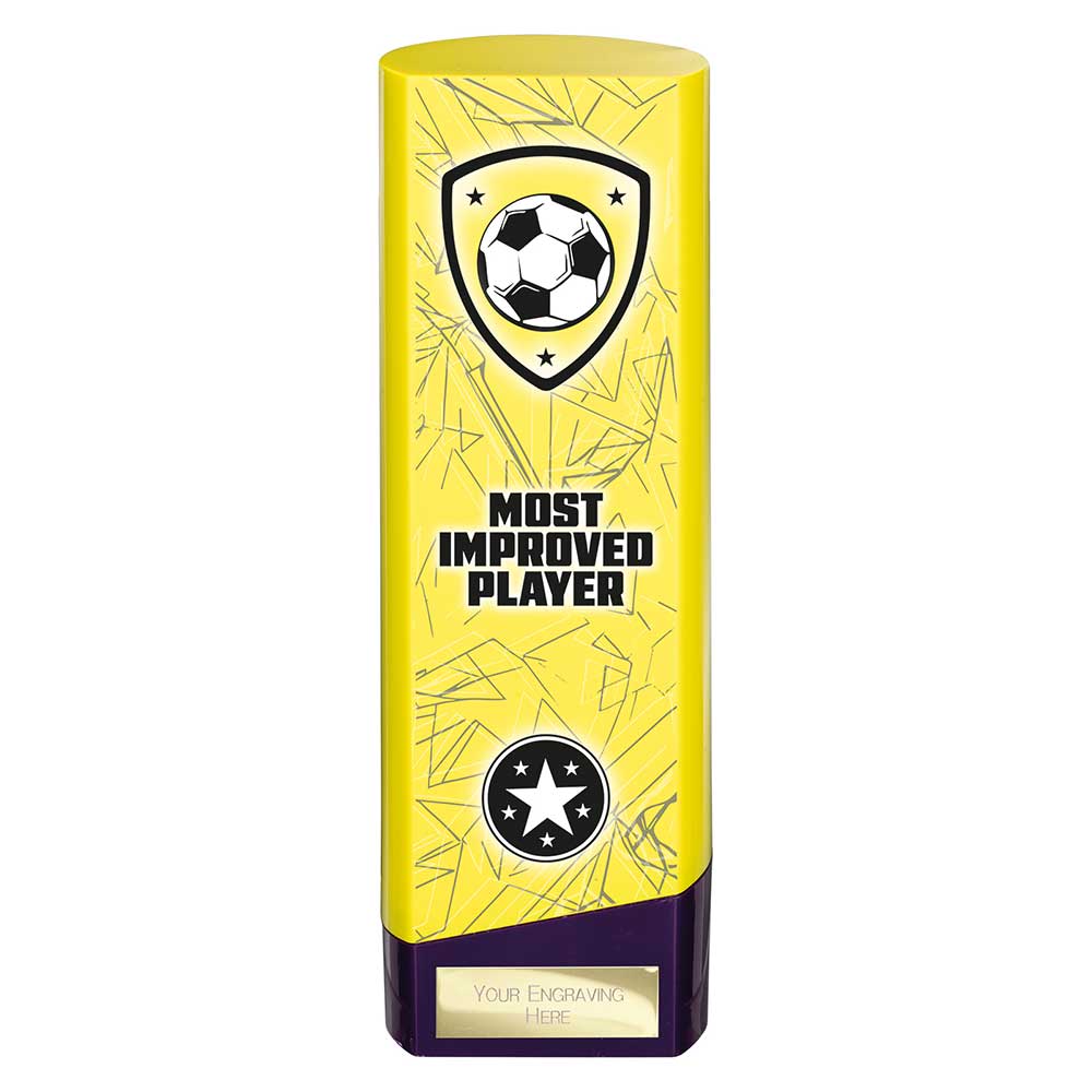 Prime Heavyweight Most Improved Player Yellow & Purple 220mm