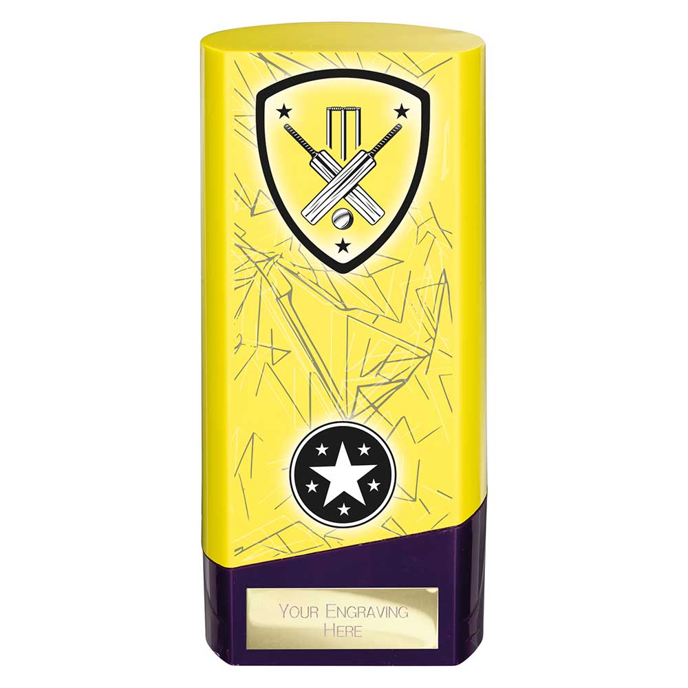 Prime Heavyweight Cricket Yellow & Purple 160mm