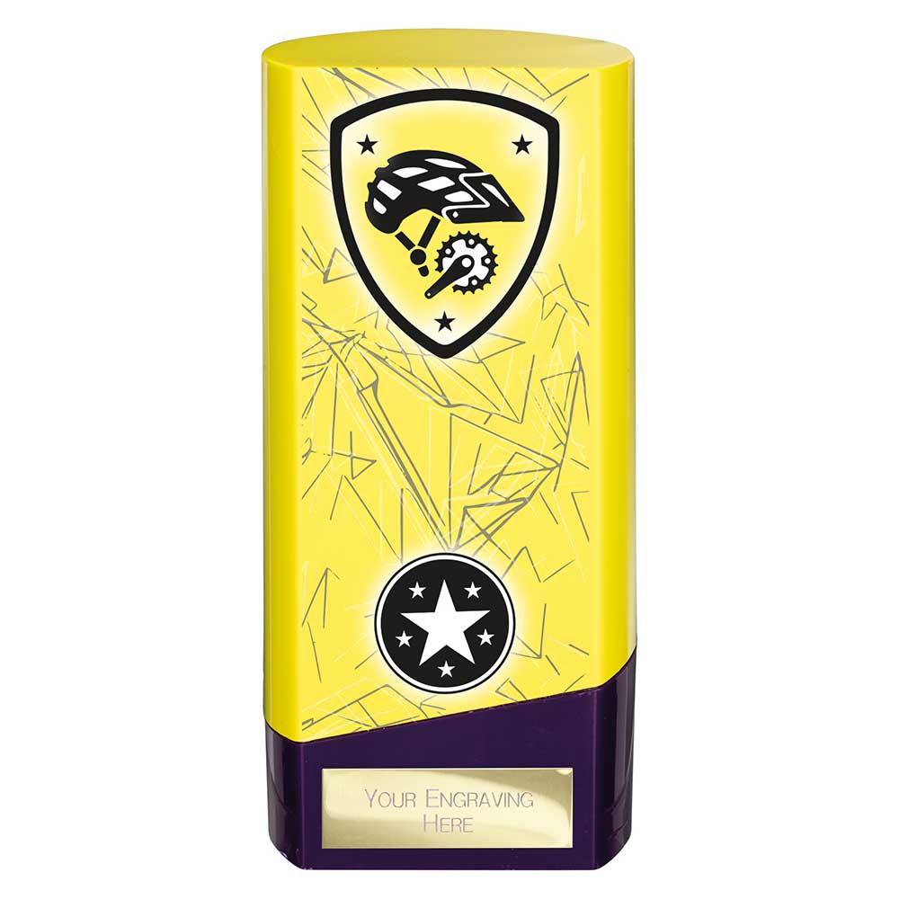 Prime Heavyweight Cycling Yellow & Purple 160mm