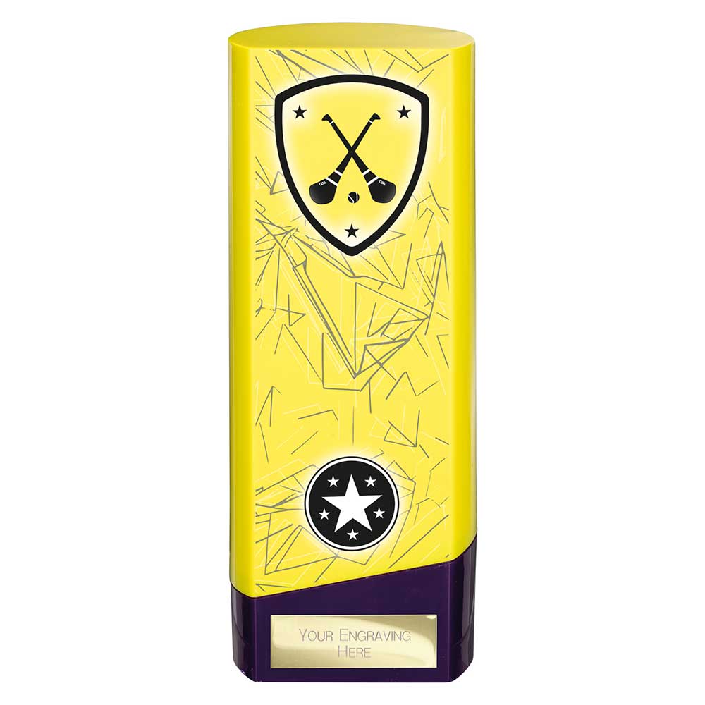 Prime Heavyweight GAA Hurling Yellow & Purple 190mm
