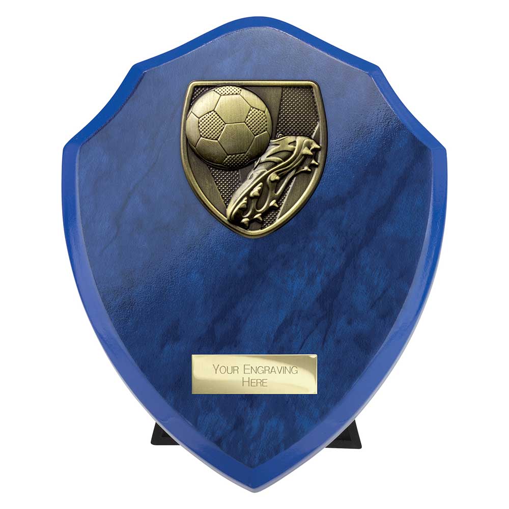Cobra Shield Football Boot & Ball Award Azure Blue 175mm