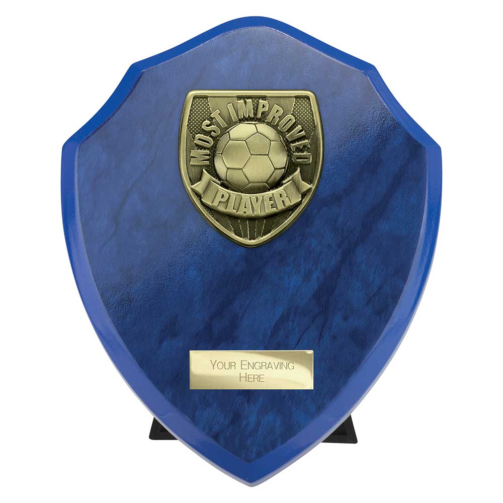 Cobra Shield Most Improved Player Award Azure Blue 175mm