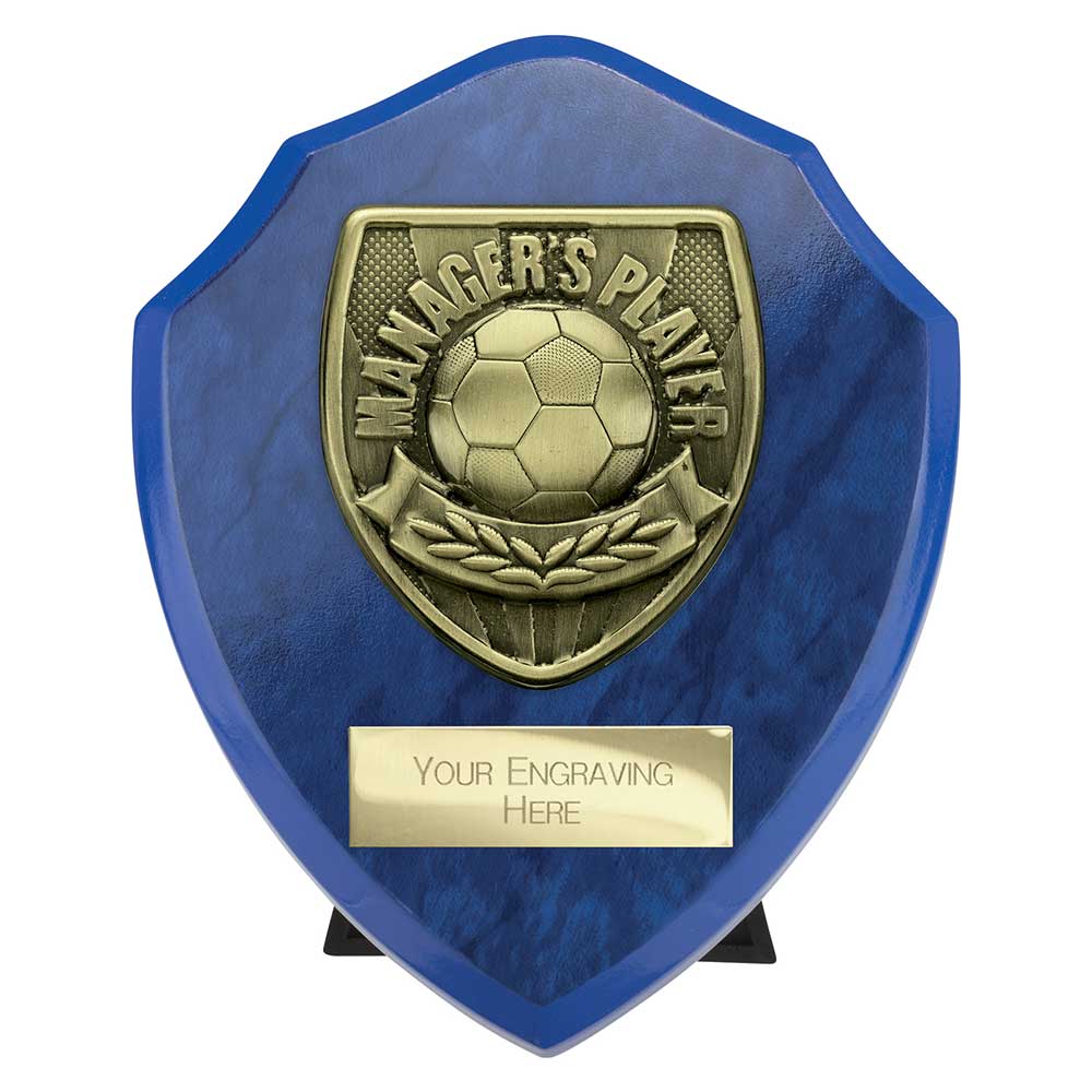 Cobra Shield Managers Player Award Azure Blue 125mm
