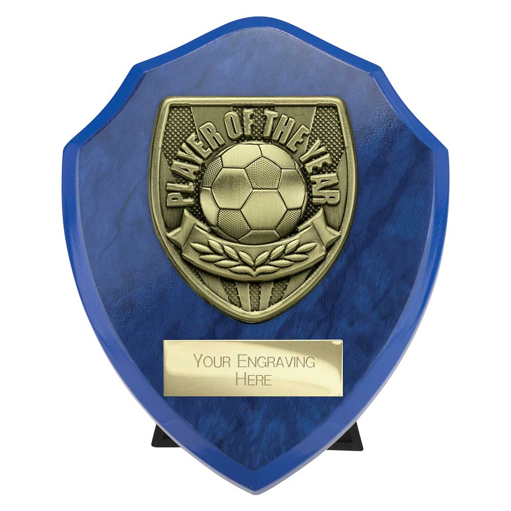 Cobra Shield Player of Year Award Azure Blue 125mm