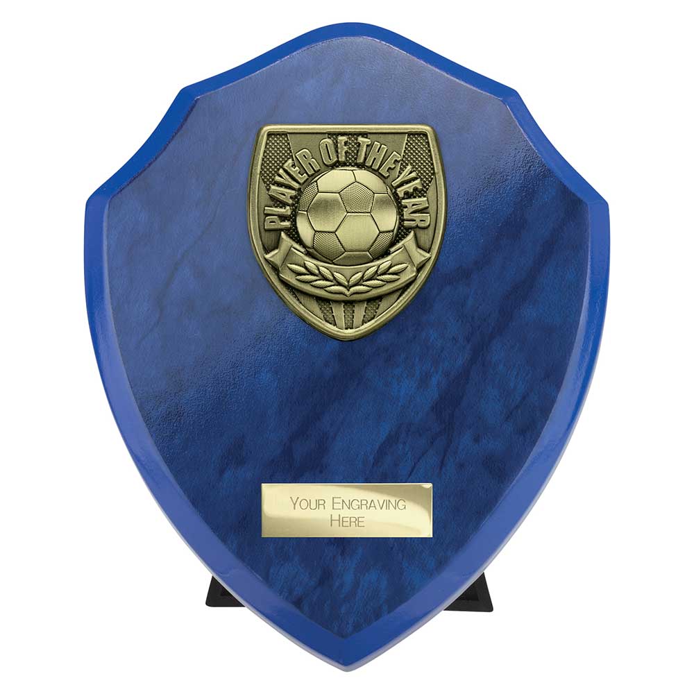 Cobra Shield Player of Year Award Azure Blue 175mm