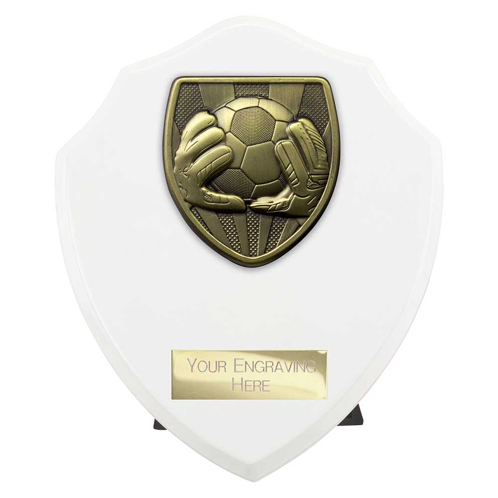 Cobra Shield Football Goal Keeper Award Arctic White 150mm