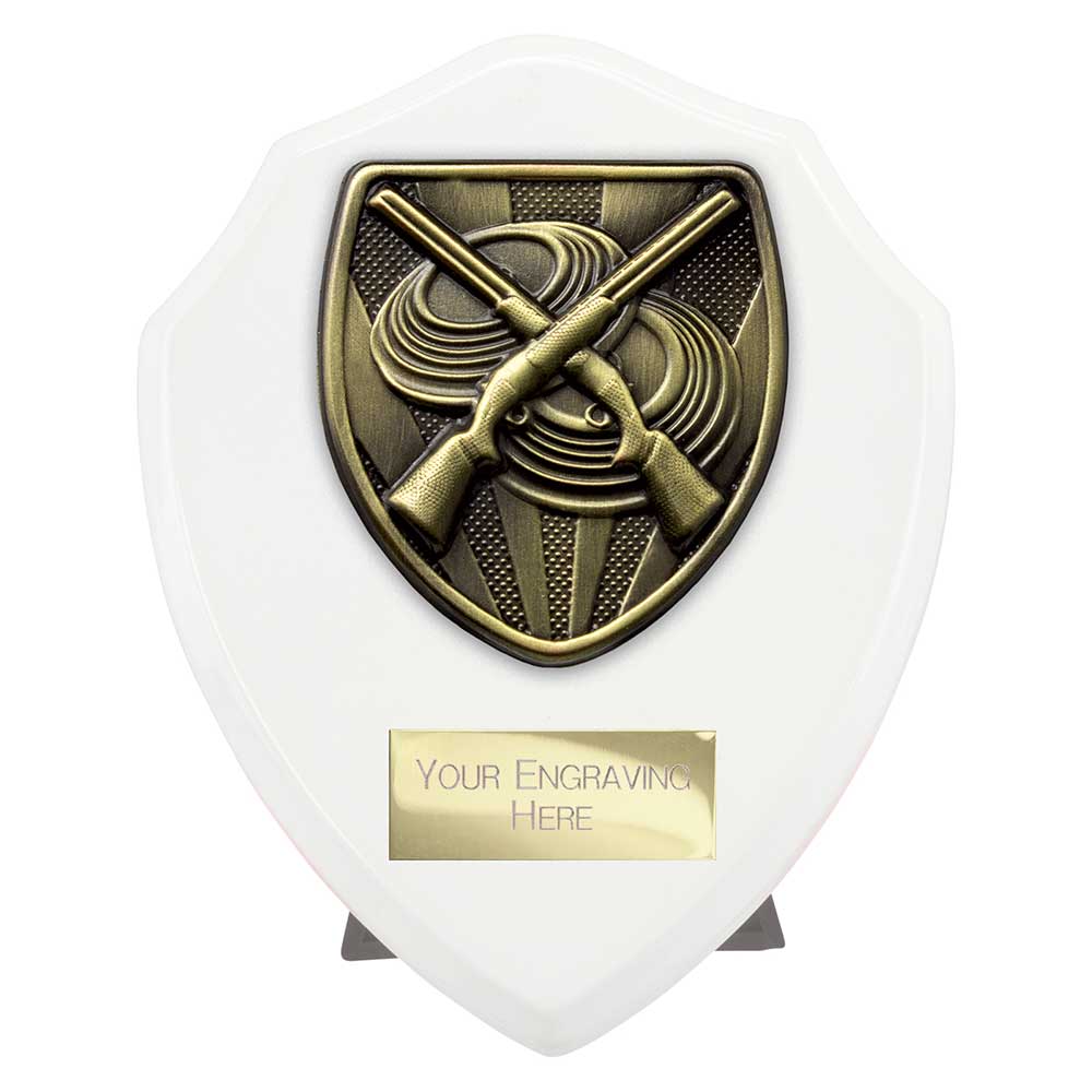 Cobra Shield Clay Pigeon Shooting Award Arctic White 125mm
