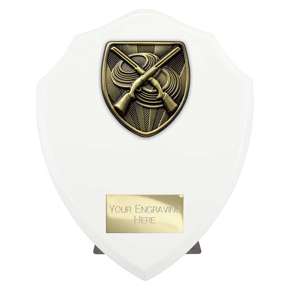 Cobra Shield Clay Pigeon Shooting Award Arctic White 175mm