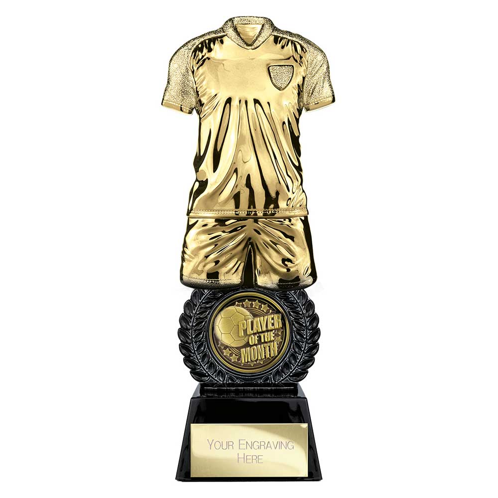 Intensity Football Player of Month Award Gold & Carbon Black 260mm
