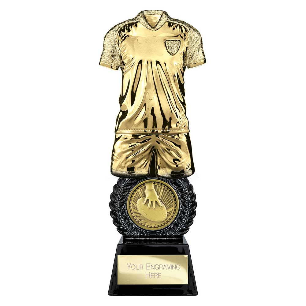 Intensity Rugby Award Gold & Carbon Black 260mm