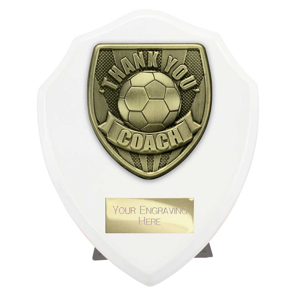Cobra Shield Thank you Coach Award Arctic White 125mm