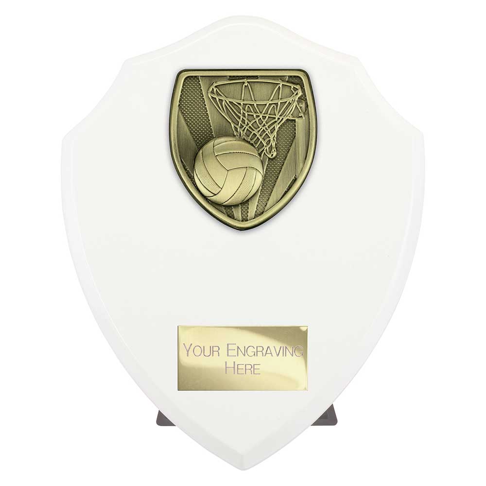 Cobra Shield Netball Award Arctic White 175mm
