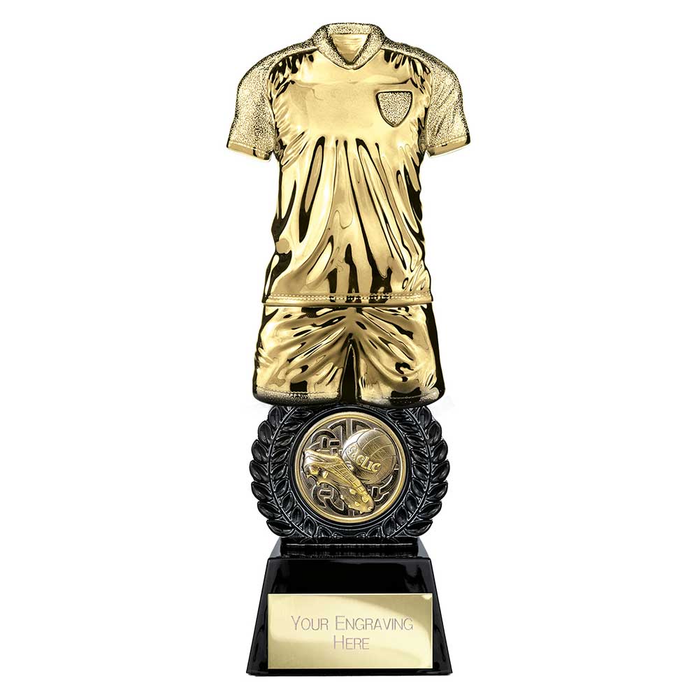 Intensity Gaelic Football Award Gold & Carbon Black 260mm