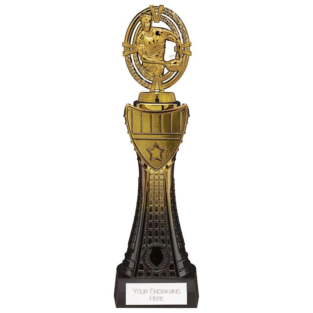 Maverick Heavyweight Rugby Award Black & Gold 315mm