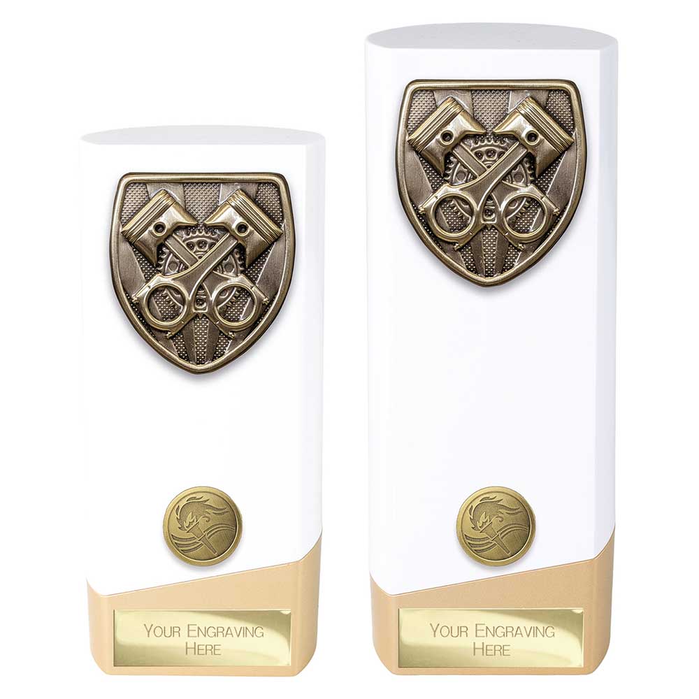 Prime Cobra Motorsport Piston Award White & Gold 160mm