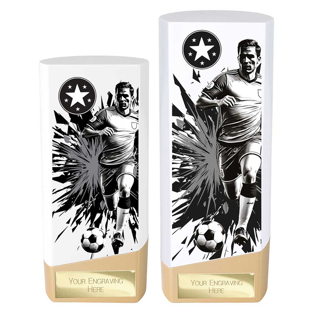 Prime Heavyweight Football White & Gold190mm
