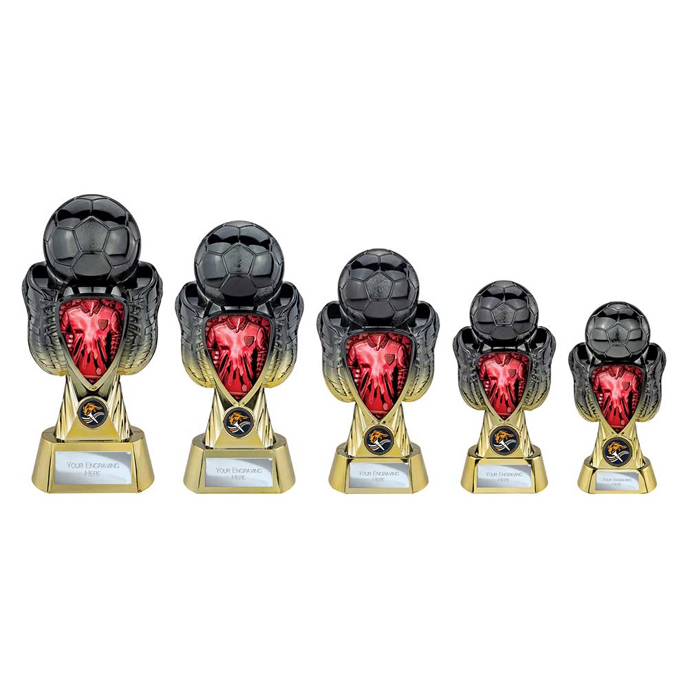 Tournament Heavyweight Red Shirt Carbon Black &Gold 190mm