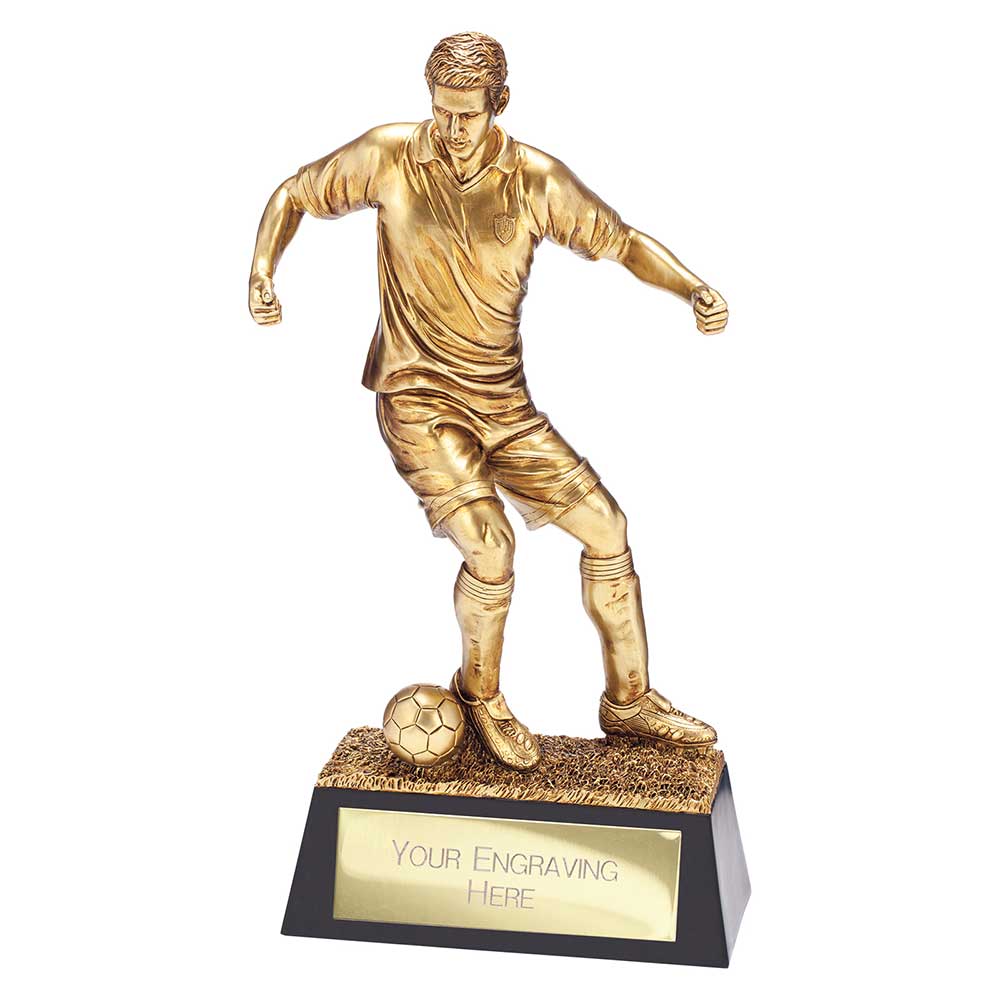 Colossus Football Resin Figure Metallic Gold 410mm