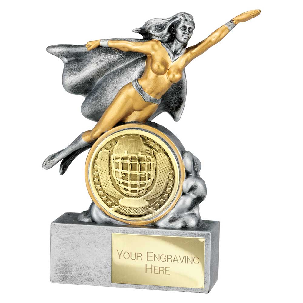 Hero Female Ice hockey Award Antique Silver 140mm