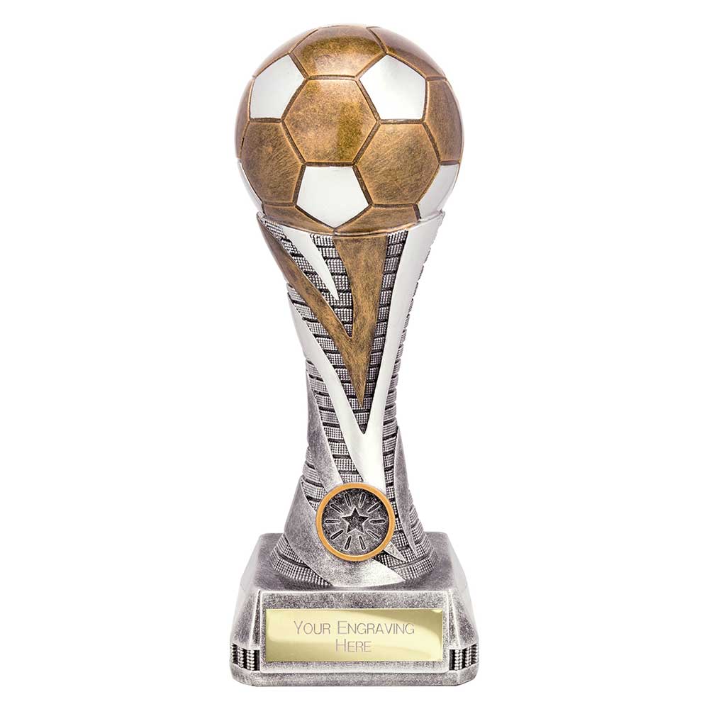 Tempest Football Award Antique Silver & Gold 250mm