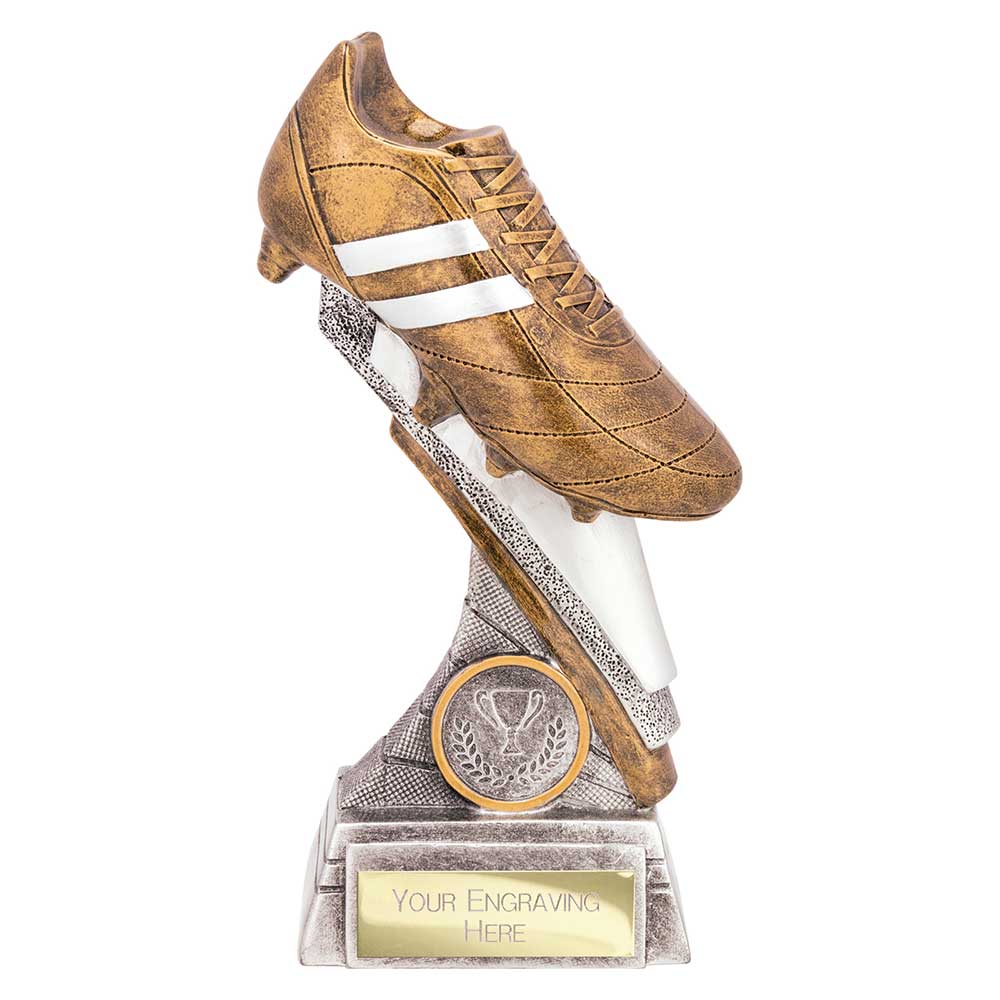 Thunder Flash Football Award Antique Silver & Gold 175mm