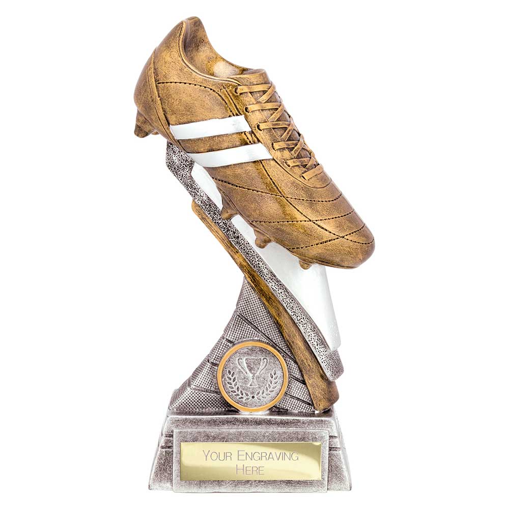 Thunder Flash Football Award Antique Silver & Gold 200mm