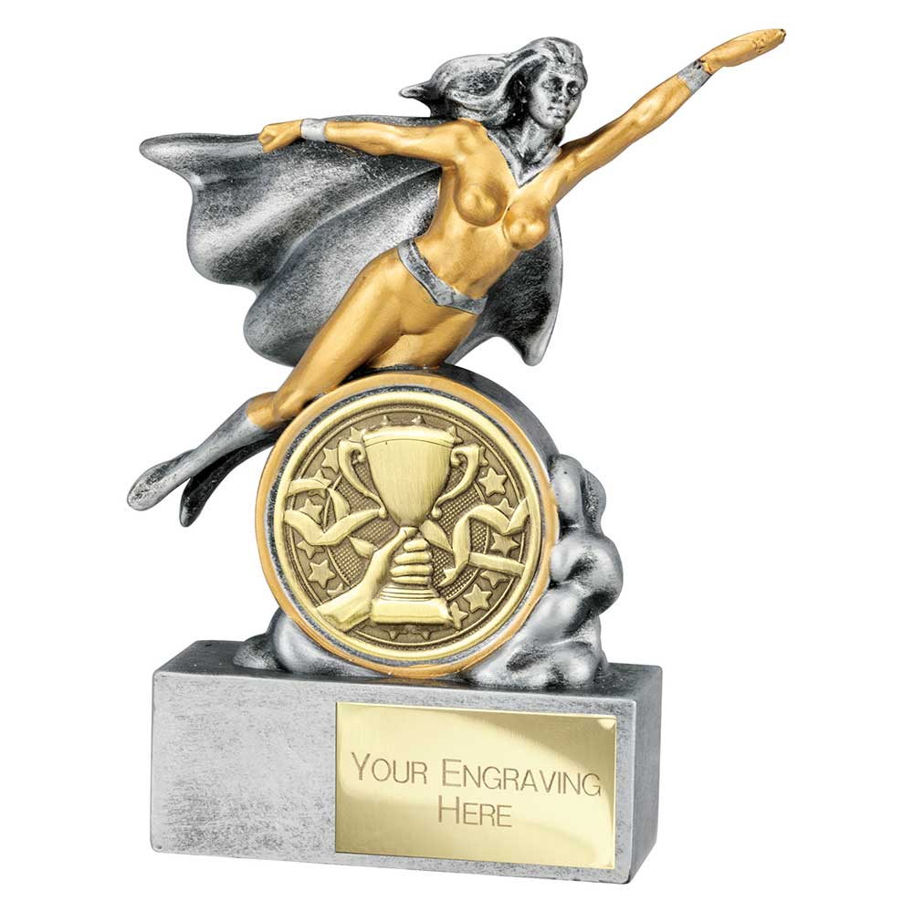 Hero Female Recognition Award Antique Silver 140mm