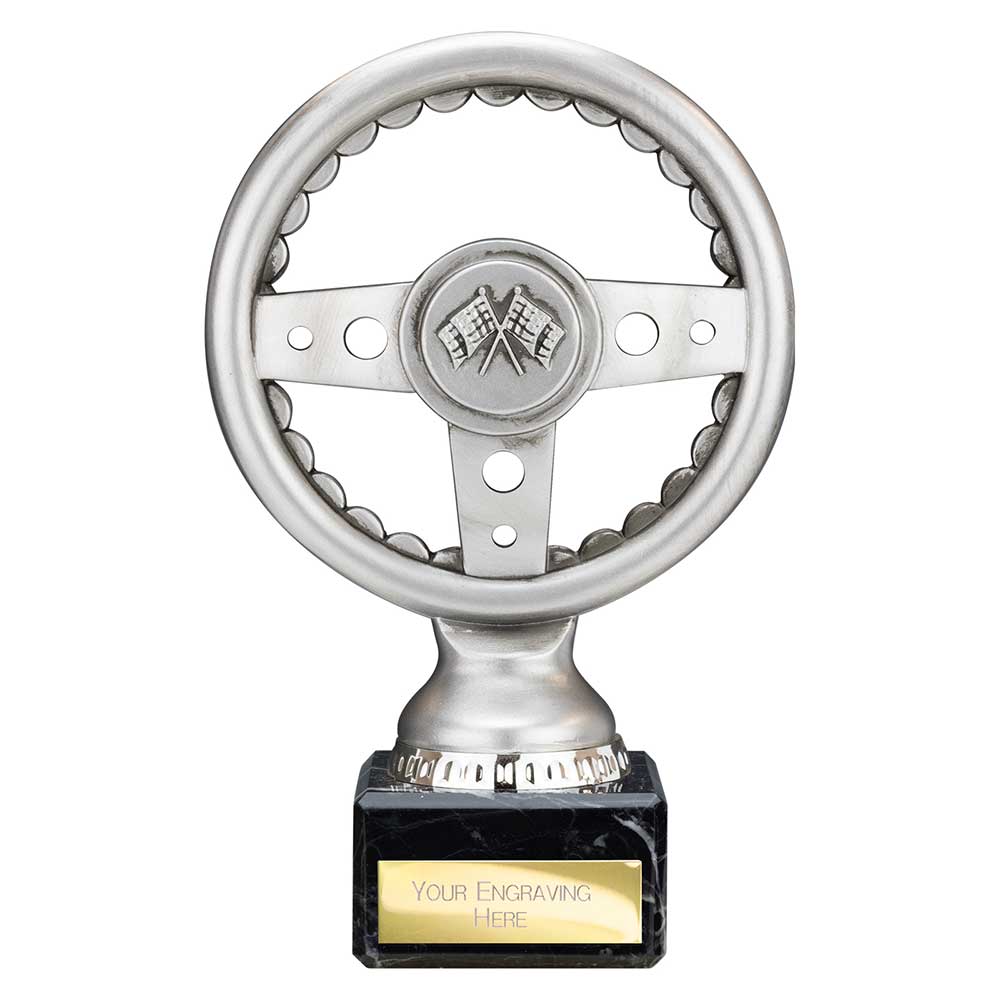 Velocity Steering Wheel Award Antique Silver 160mm