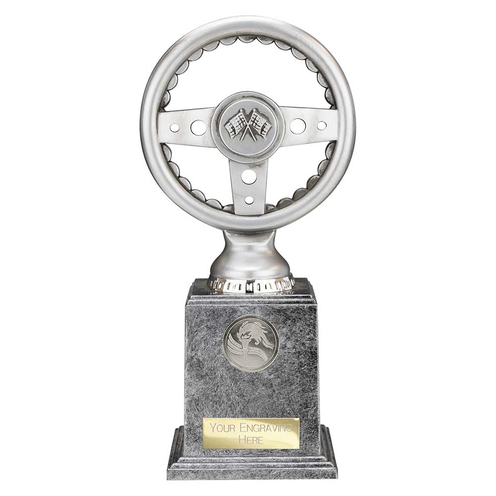 Velocity Steering Wheel Award Antique Silver 220mm