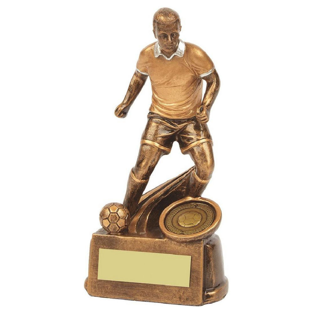 Antique Gold Male Football Resin 150mm